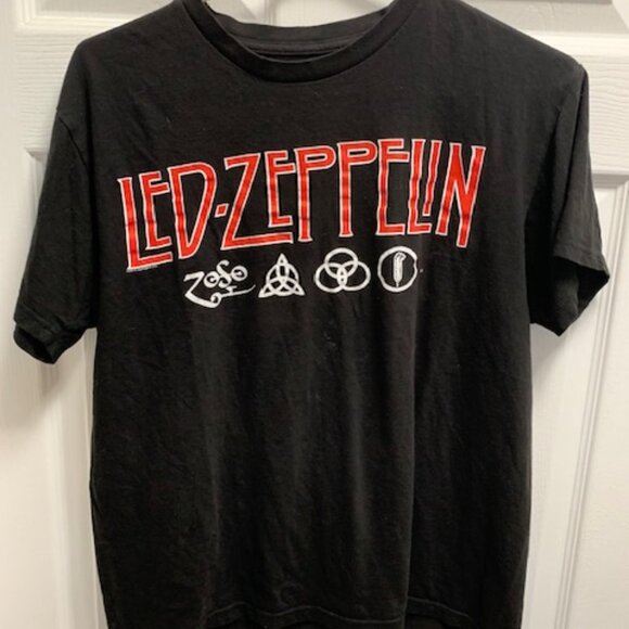 LED ZEPPLIN CONCERT BAND TEE - Picture 1 of 2